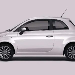 FIAT 500 fehér 4 személyes személyautó